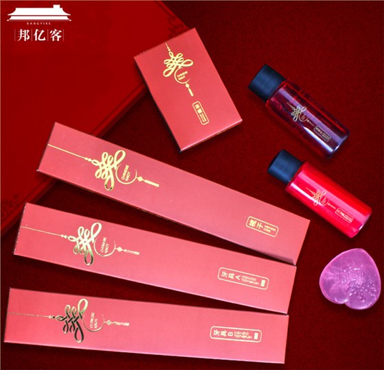 酒店婚庆传统中国结一次性洗漱用品