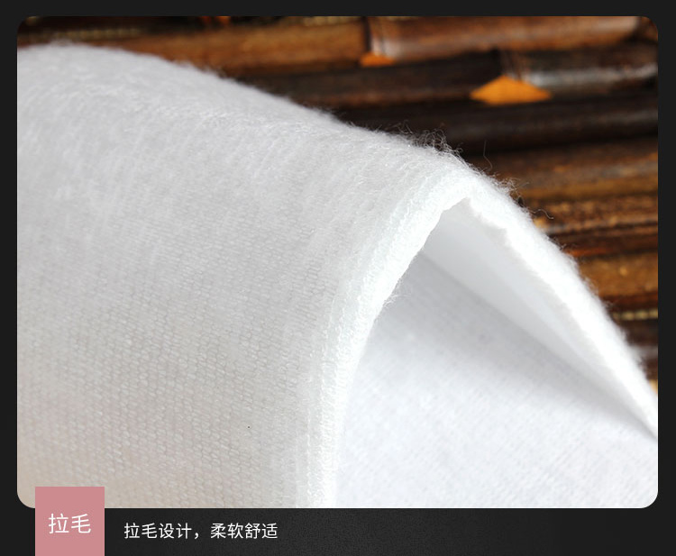 一次性拉毛绒开口拖鞋细节